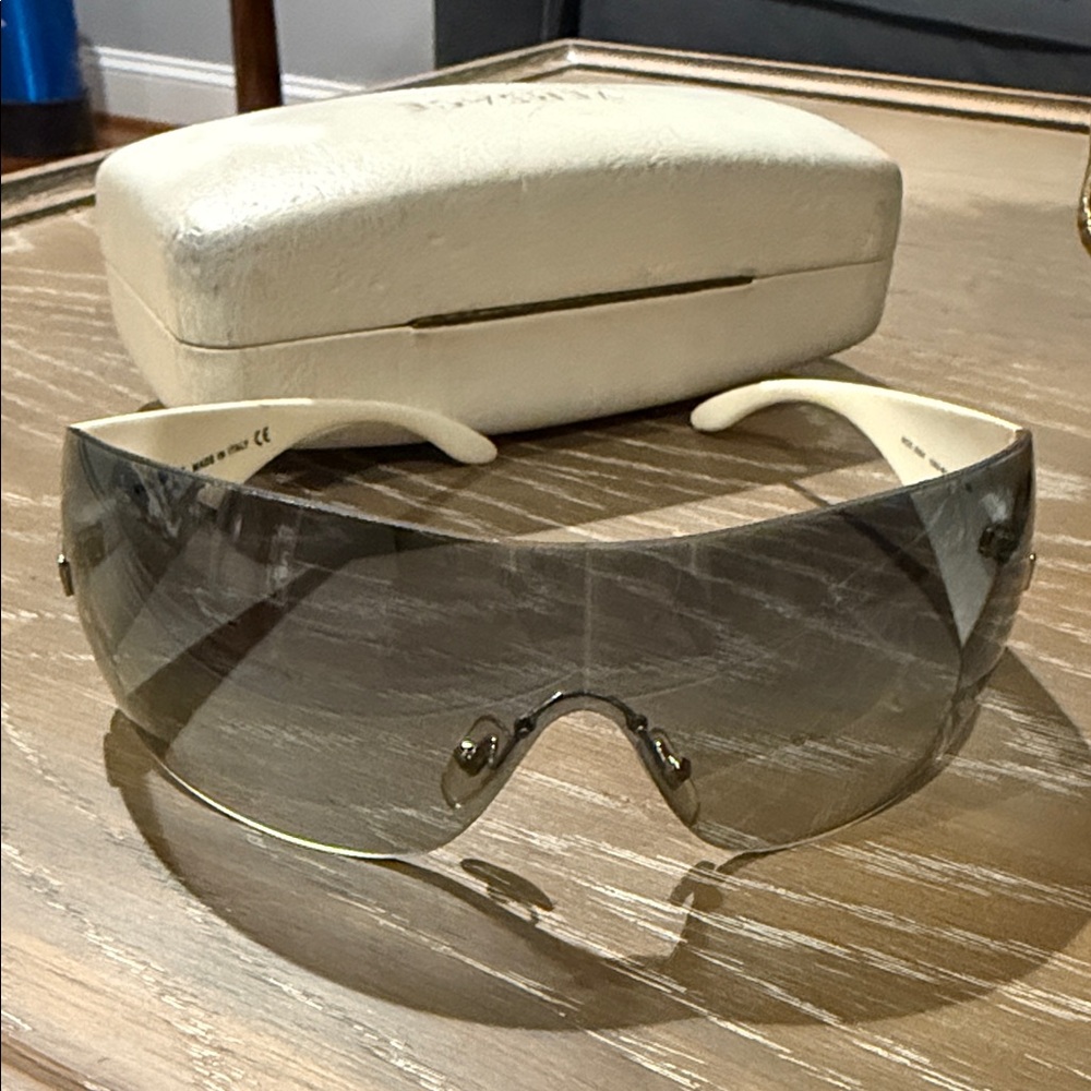 Versace Black and White Sunglasses